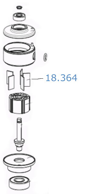 Set 10 Flügel Für Skorpio III 1,45 X 11 X 19,92Mm