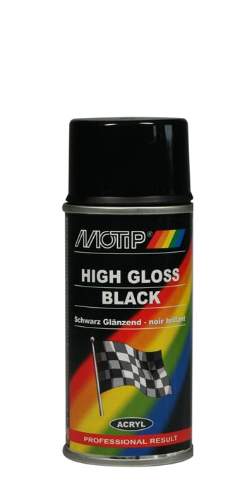 Rallye Spray Universal Lack Hochglanz Schwarz 150 Ml