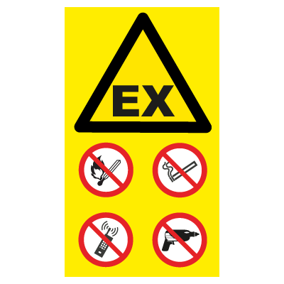 Atex Vinyl Kombischild