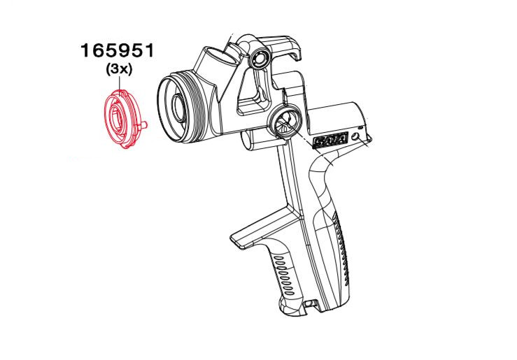 Luftverteilerring 165951 für Jet 4000 B